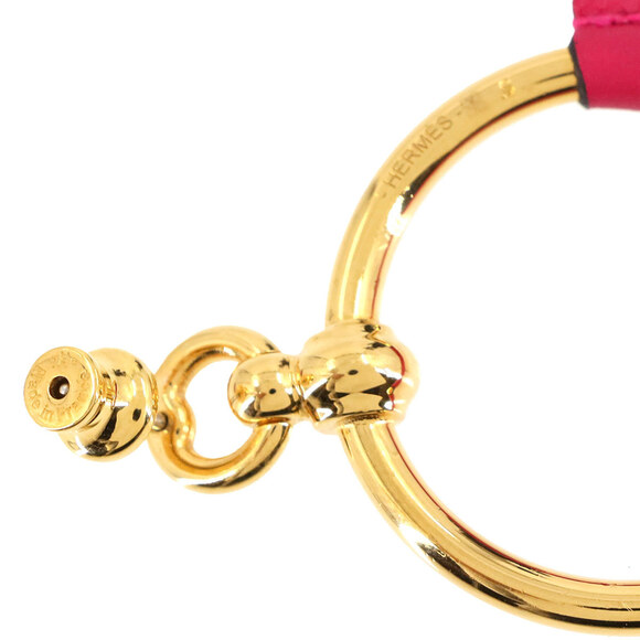 Hermes Hermès Swift Gold Loop Earrings - Picture 5 of 6